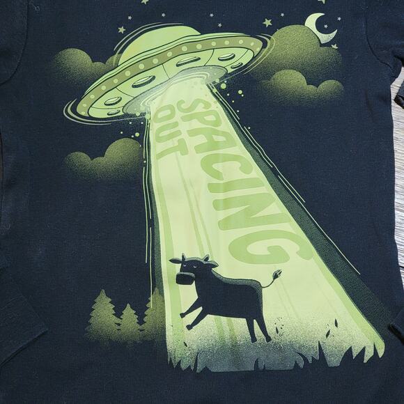 2 Toddler LS Tees: Glow-In-The-Dark Alien & Snowboarder (Quick-Dri) Tees - 5T - Picture 3 of 8